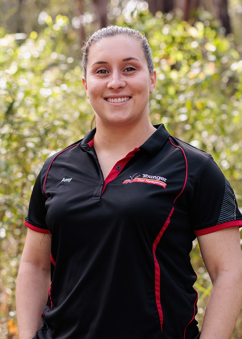 Amy, technician and office manager at Younger Pest Management