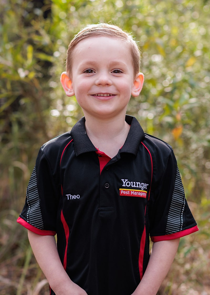 Theo, the youngest on the team